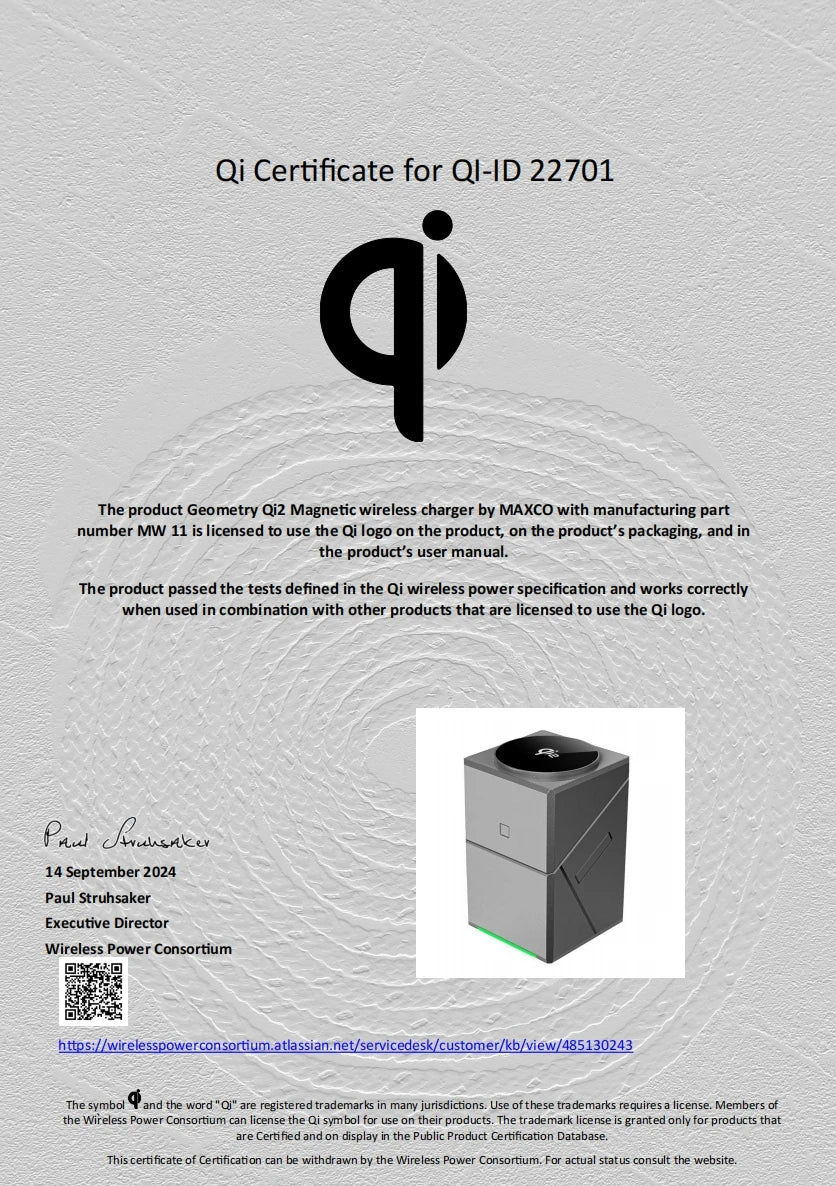 MAXCO Qi2 3-in-1 Charger