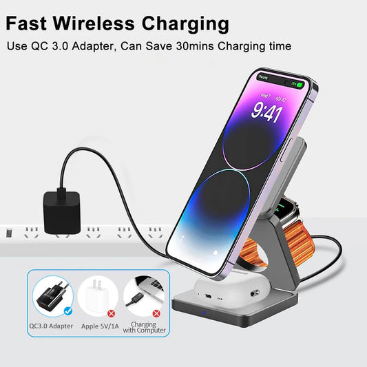 Foldable 3-in-1 Charger