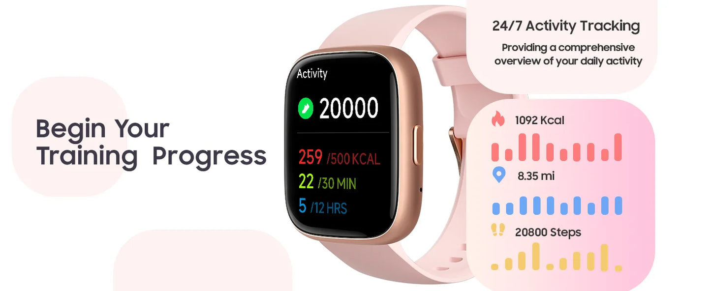 TOOBUR Smart Watch with Alexa Built-In