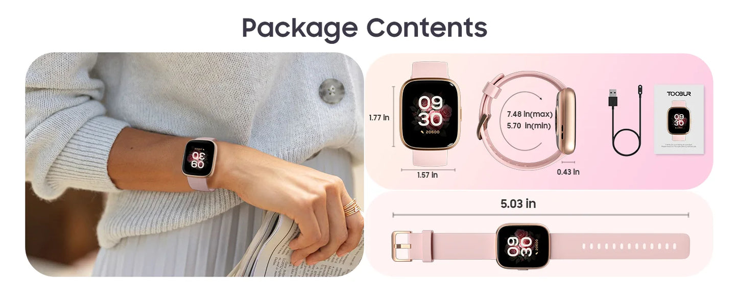 TOOBUR Smart Watch with Alexa Built-In