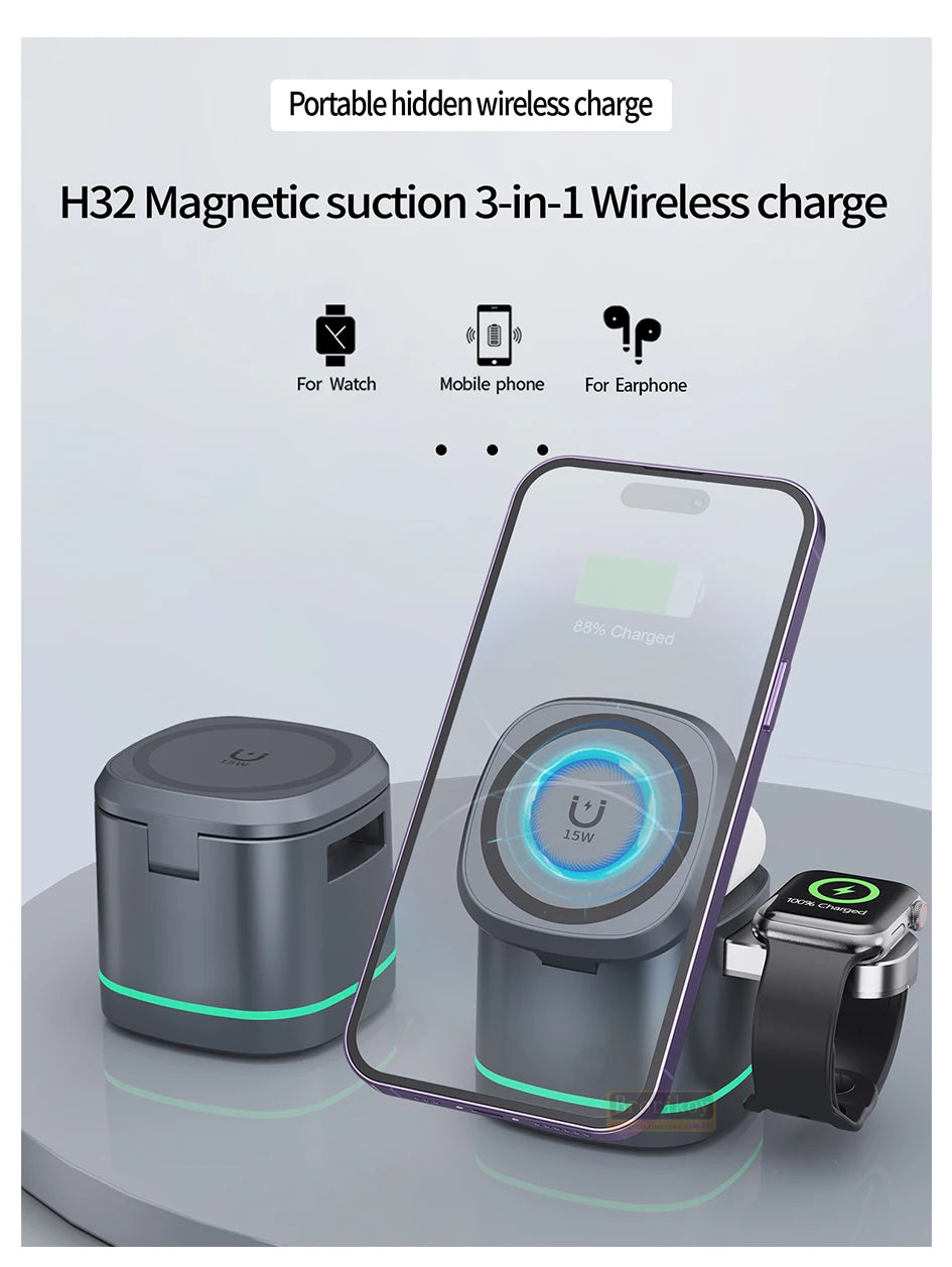 Transparent 3-in-1 Charger