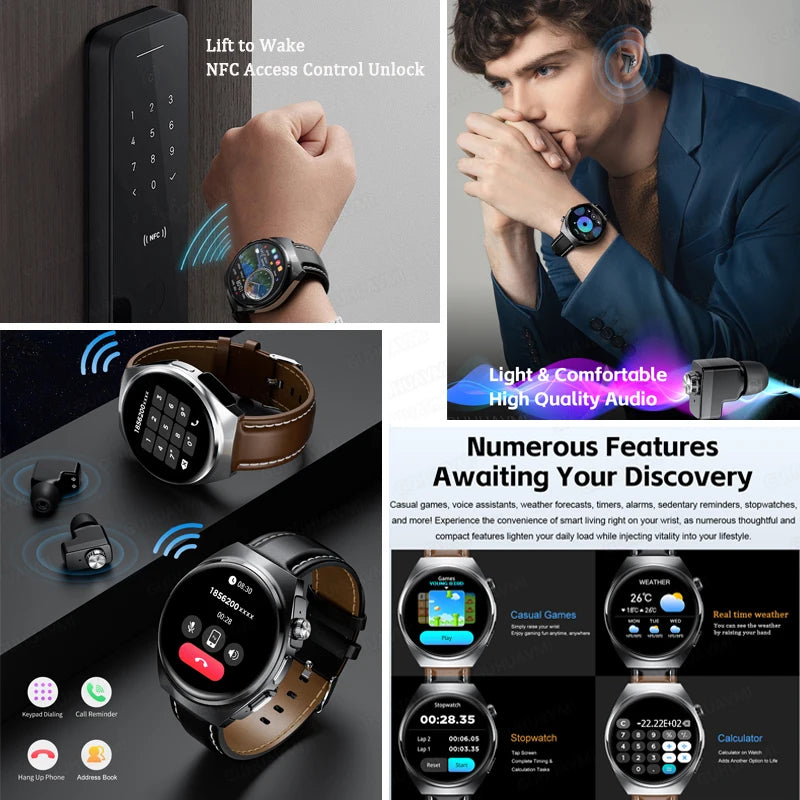 Xiaomi New 2-in-1 Smart Watch with Earbuds