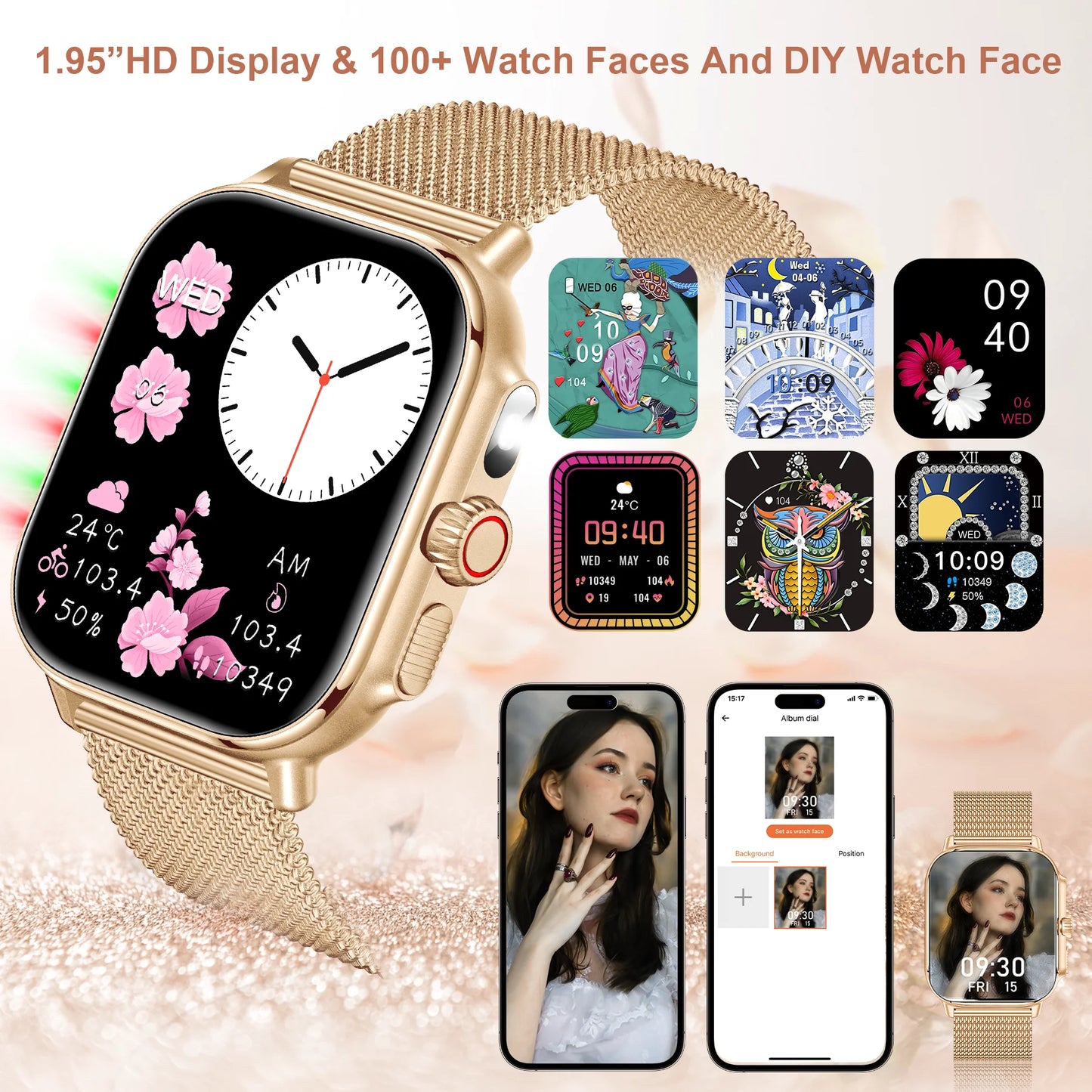 1.95-inch Full Touch Screen Smart Watch