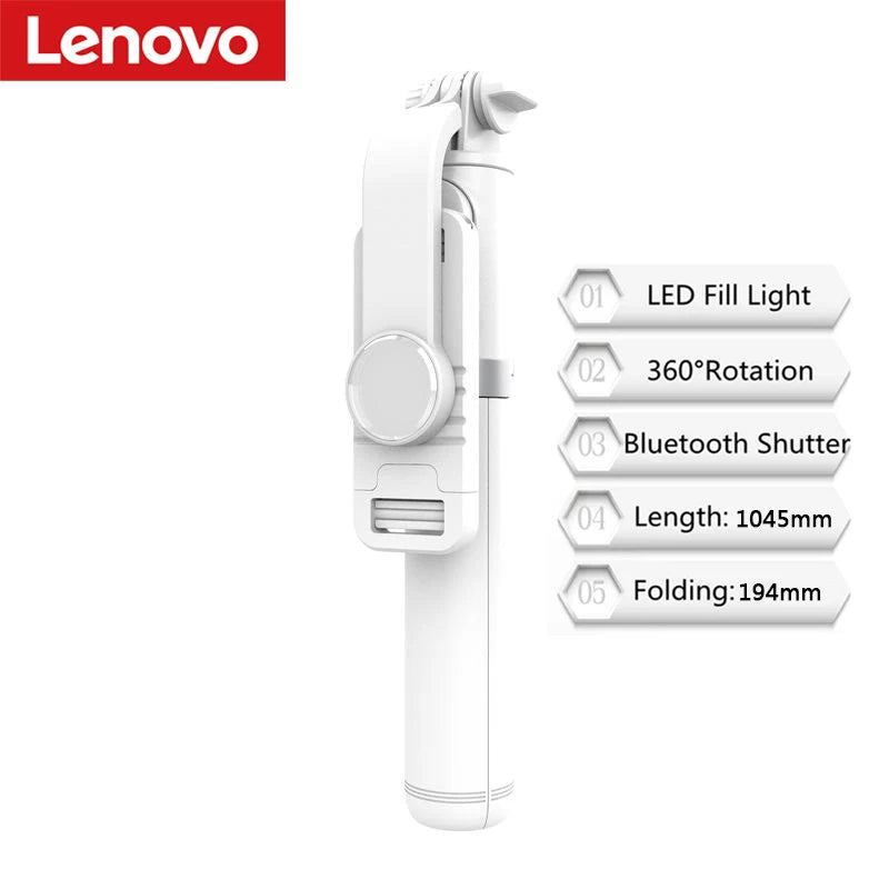 Lenovo Selfie Stick with LED Fill Light