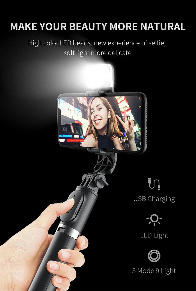 Lenovo Selfie Stick with LED Fill Light