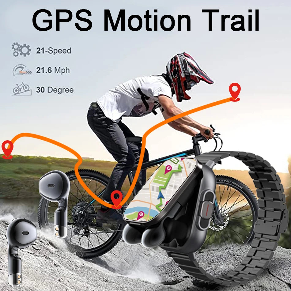 2024 New TWS 2-in-1 Smart Watch