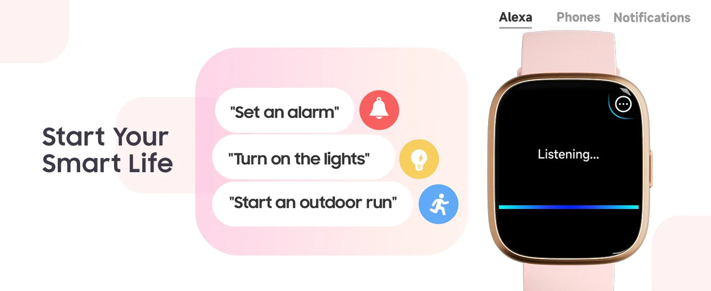 TOOBUR Smart Watch with Alexa Built-In