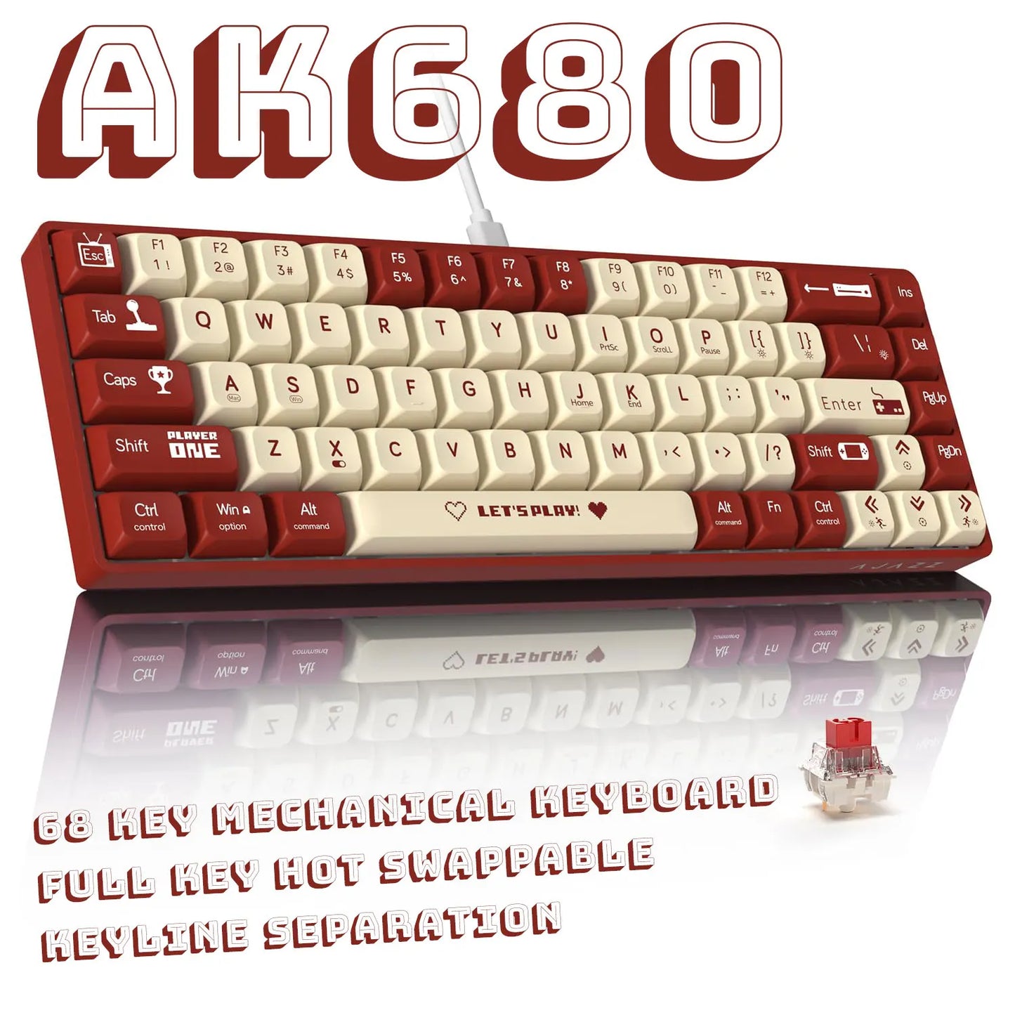 AJAZZ AK680  Gaming Keyboard