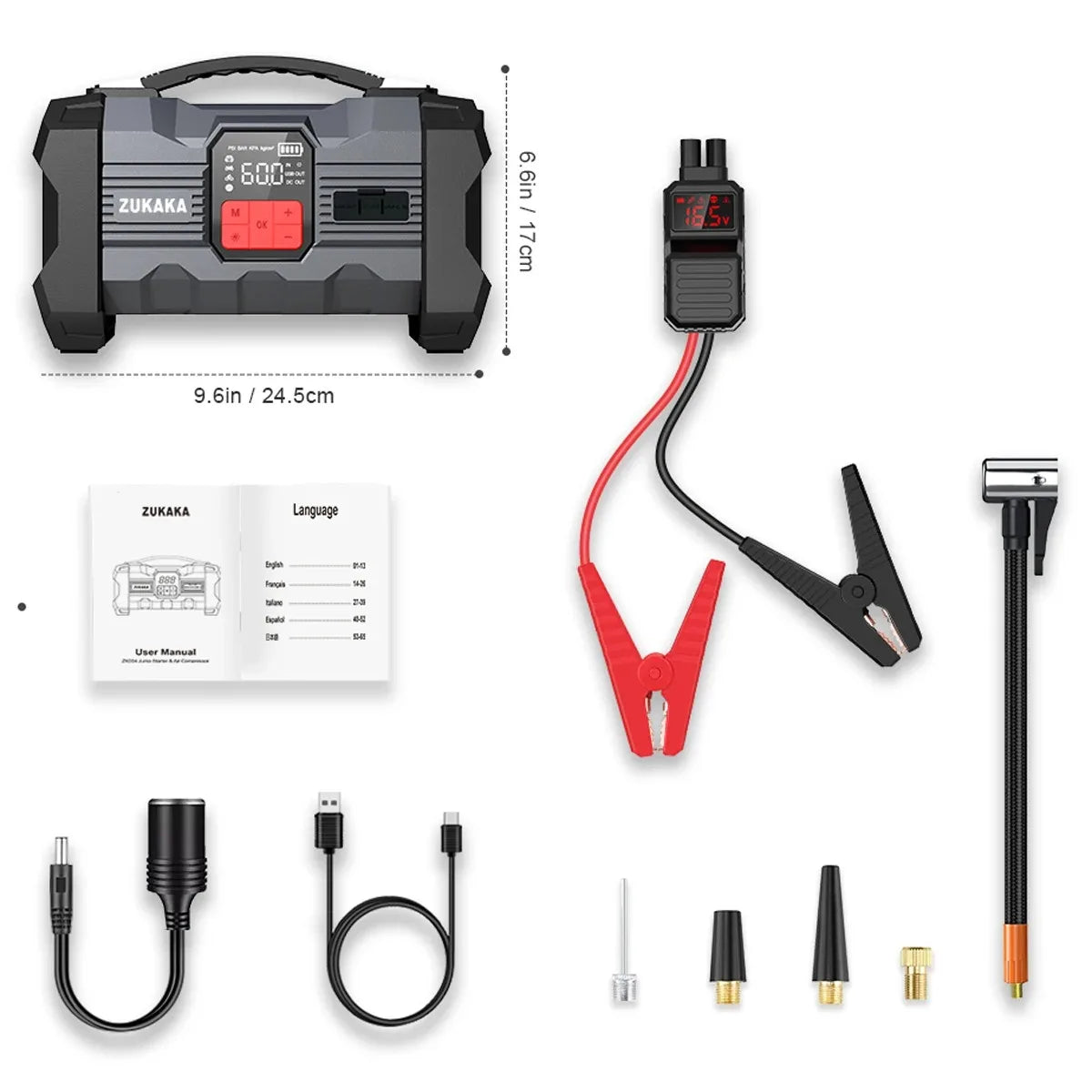 ZUKAKA Car Jump Starter