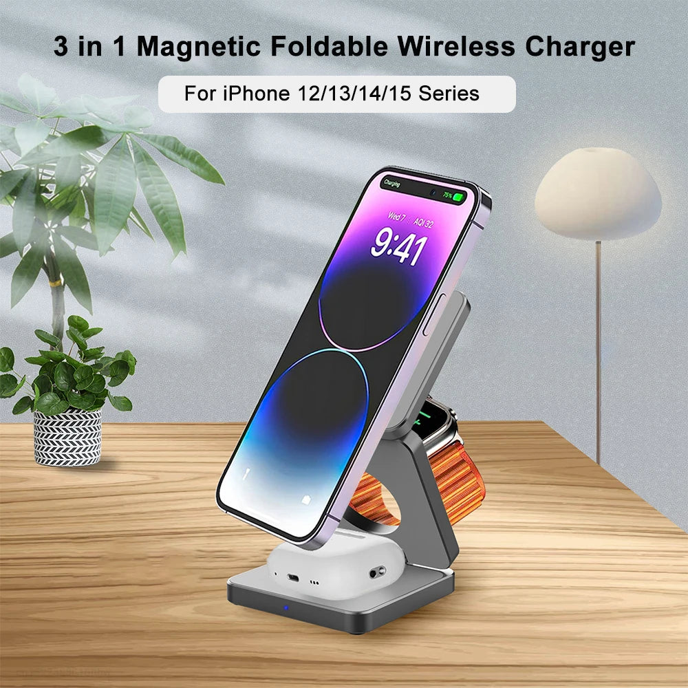 Foldable 3-in-1 Charger