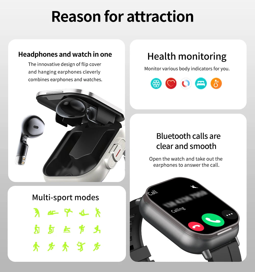 2024 NEW Headset Smart Watch