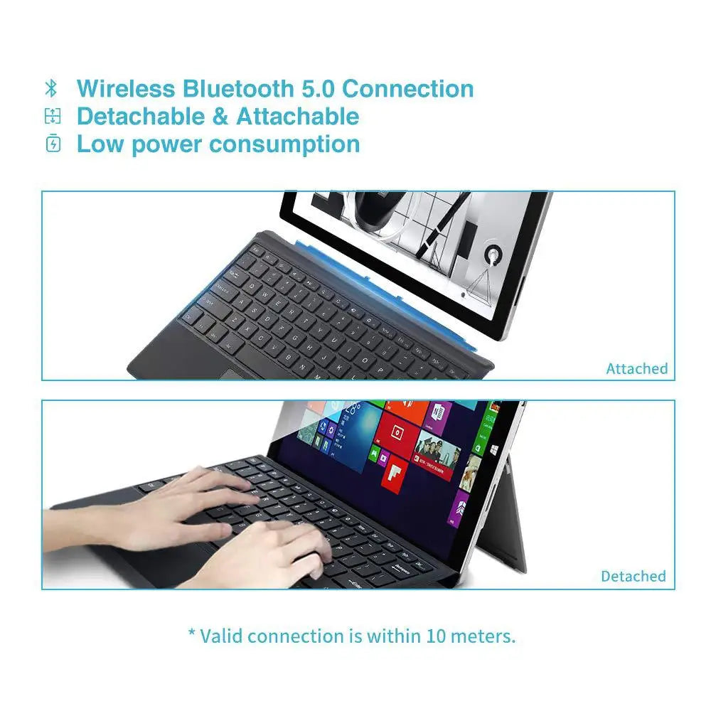 Ultra Slim Wireless Bluetooth Keyboard for Microsoft Surface