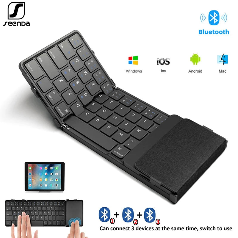 SeenDa Tri-Folding Wireless Keyboard
