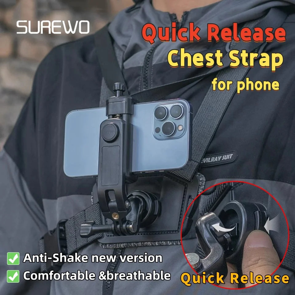 SUREWO Mobile Phone Chest Strap