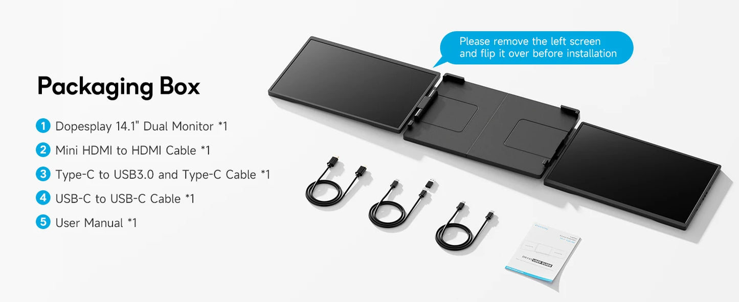 Dopesplay 14.1" Portable Monitor