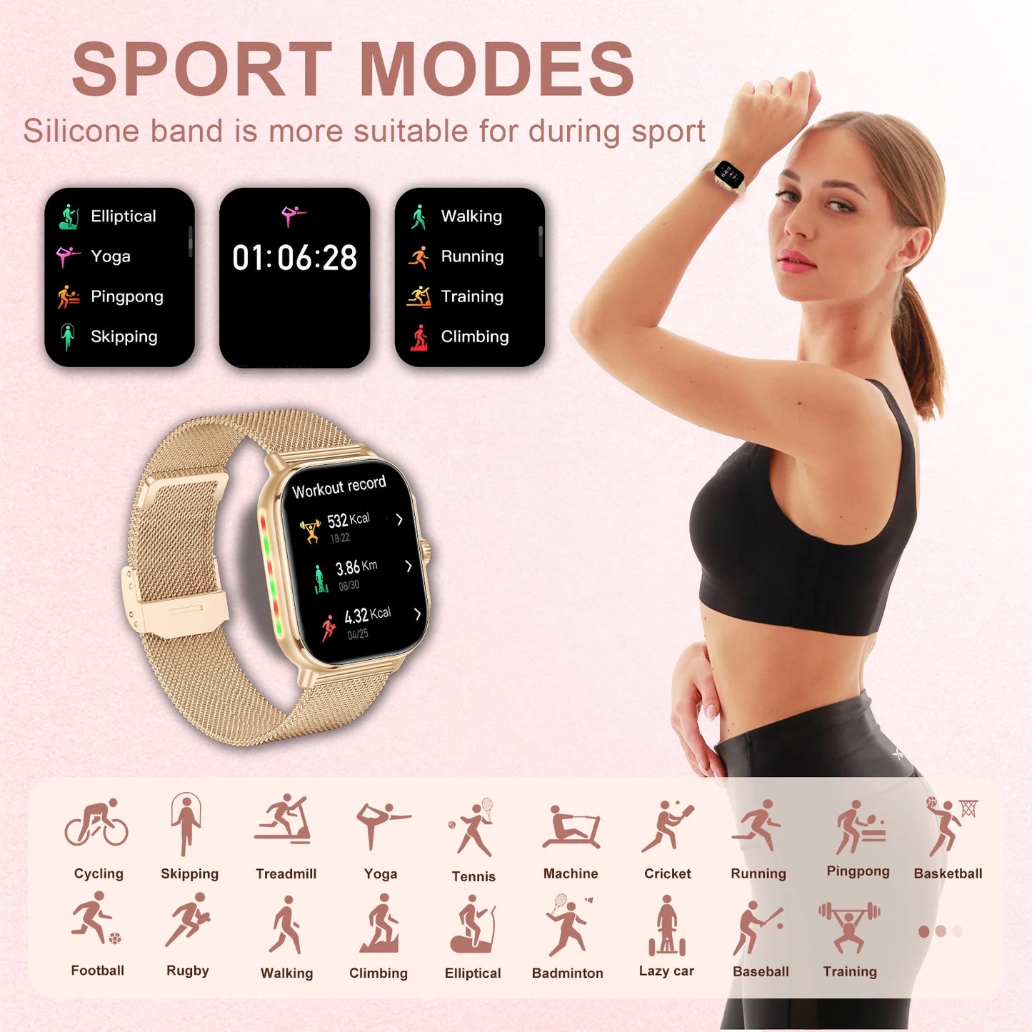 1.95-inch Full Touch Screen Smart Watch