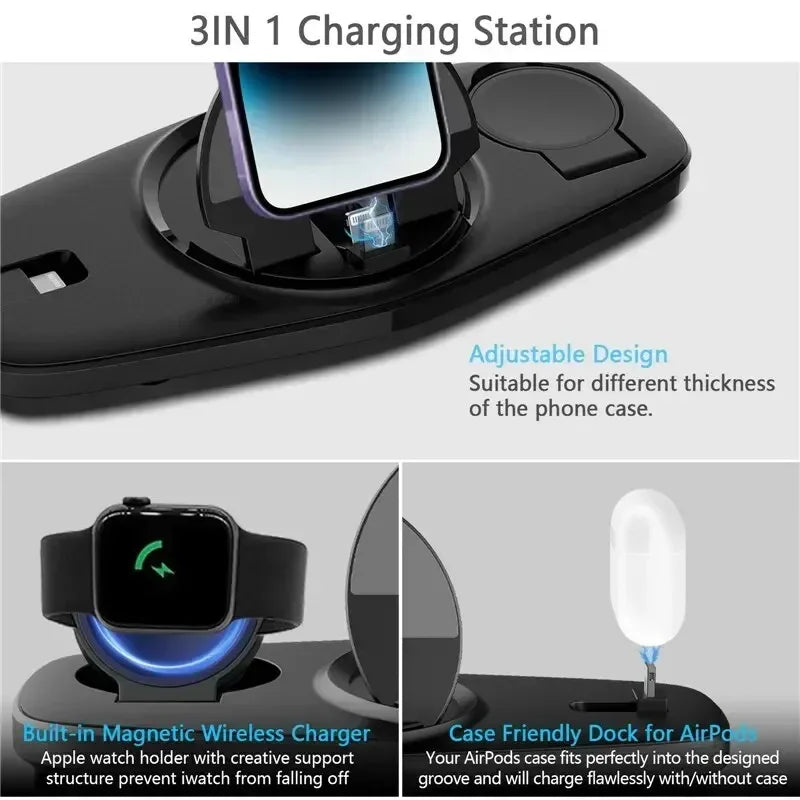 Foldable 3-in-1 Charger