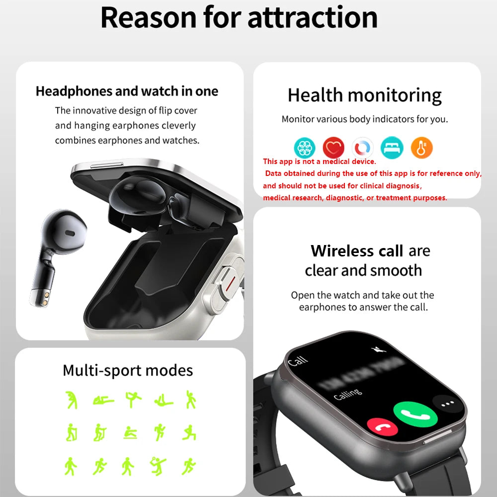 2024 NEW Headset Smart Watch