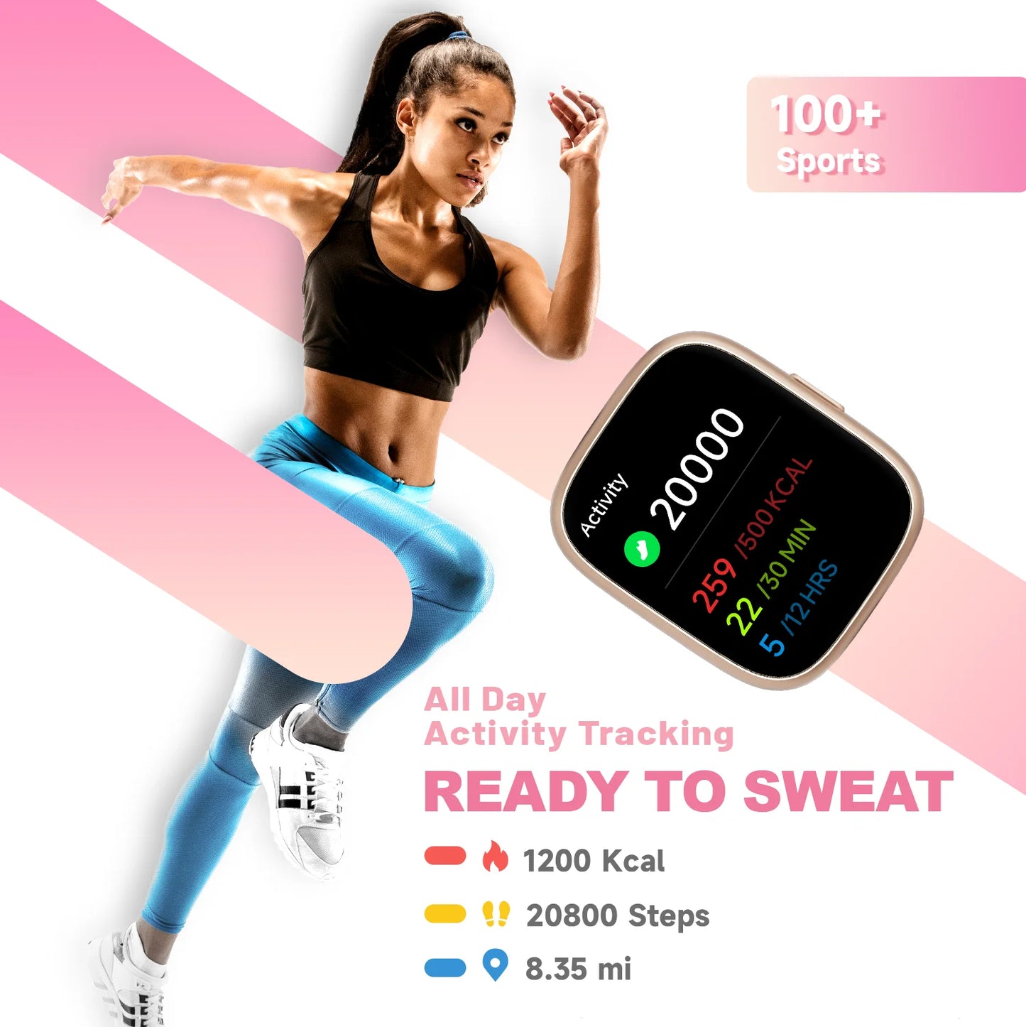 TOOBUR Smart Watch with Alexa Built-In