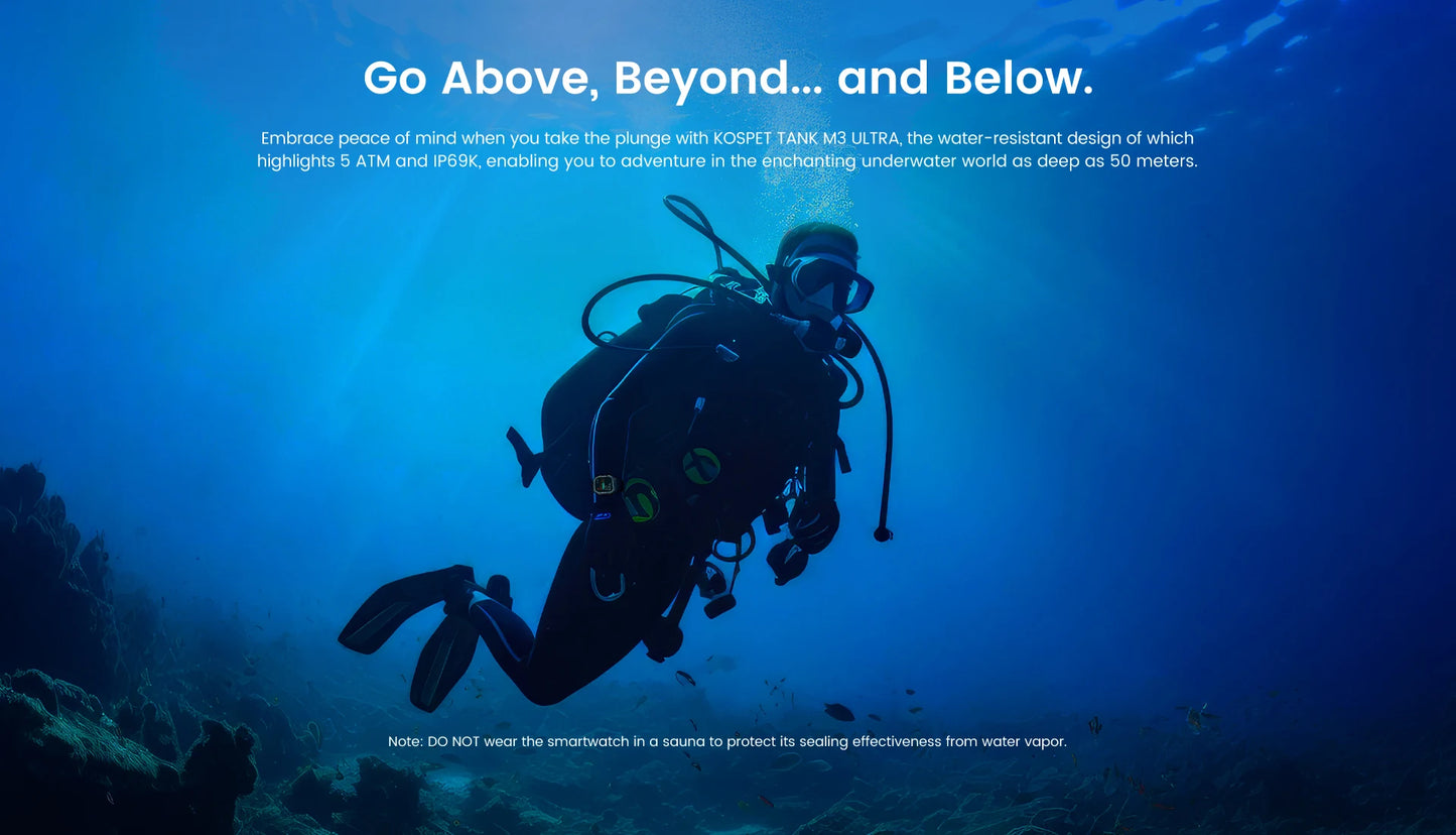 KOSPET TANK M3 Ultra GPS Smart Watch