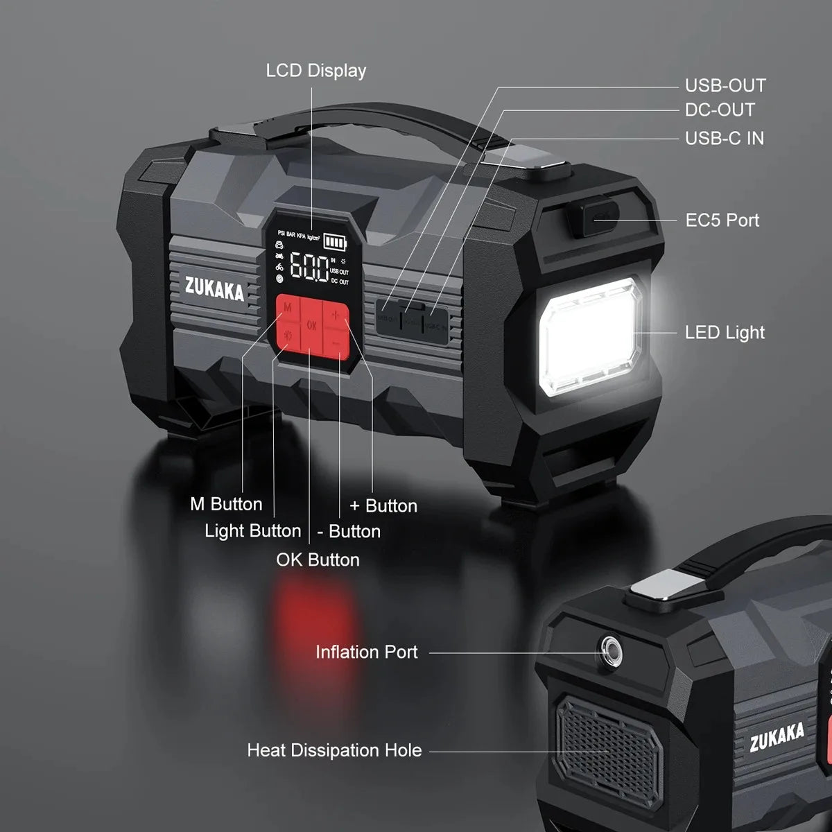 ZUKAKA Car Jump Starter