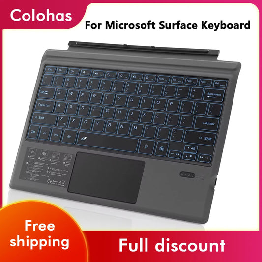 Ultra Slim Wireless Bluetooth Keyboard for Microsoft Surface