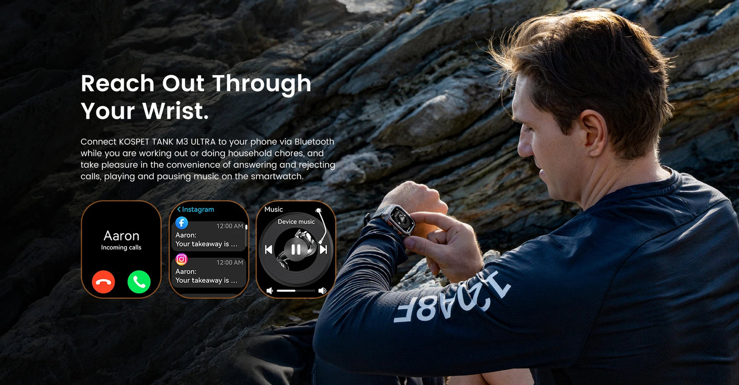 KOSPET TANK M3 Ultra GPS Smart Watch