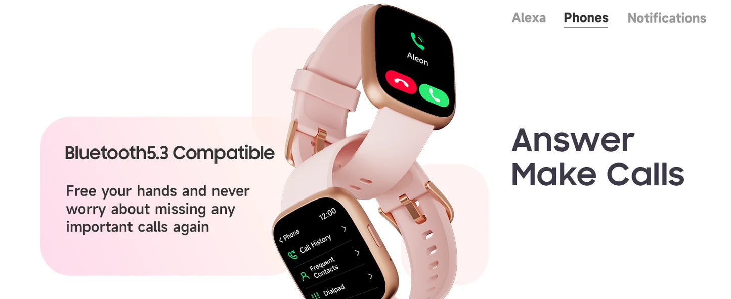 TOOBUR Smart Watch with Alexa Built-In