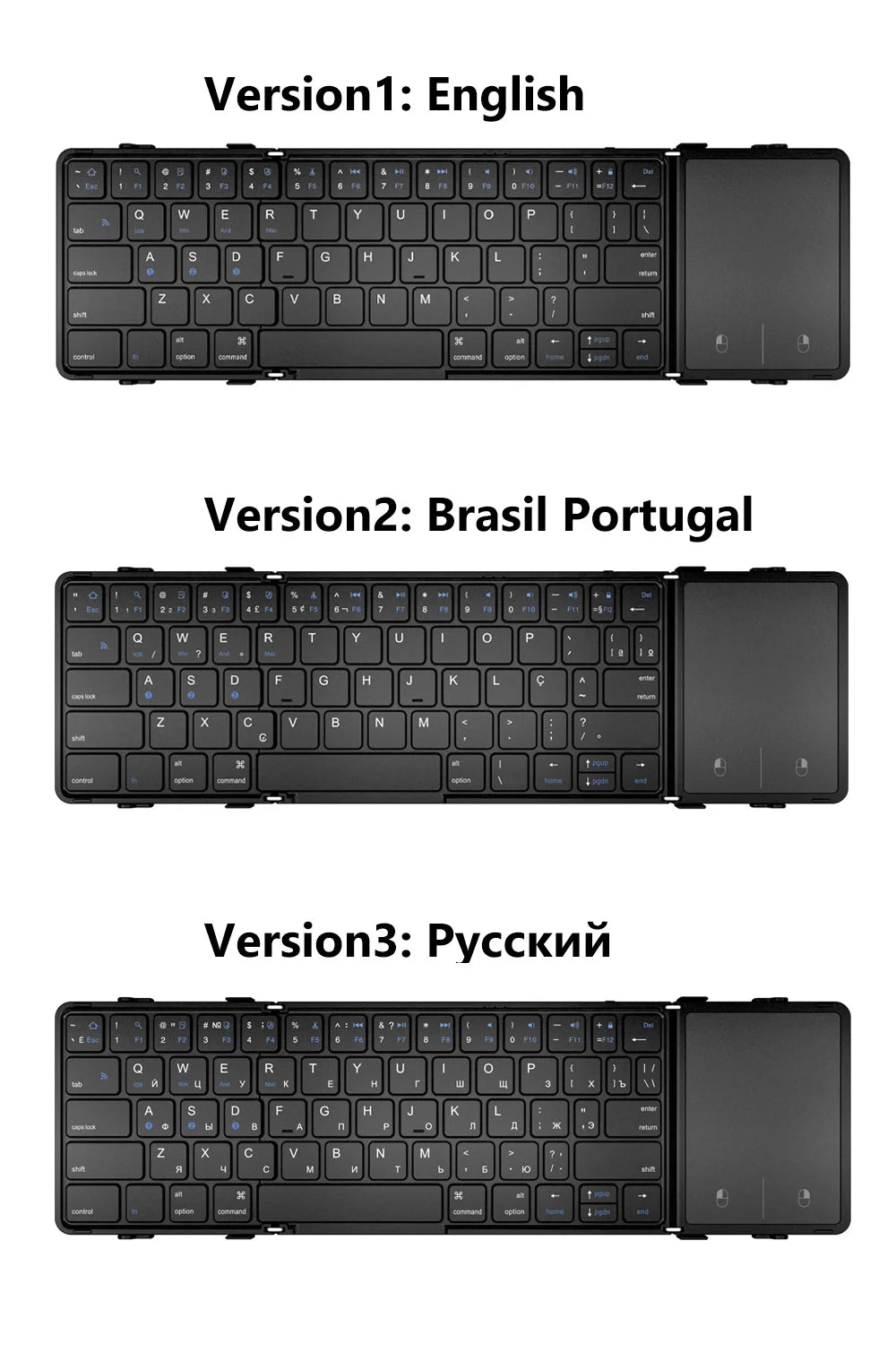 SeenDa Tri-Folding Wireless Keyboard