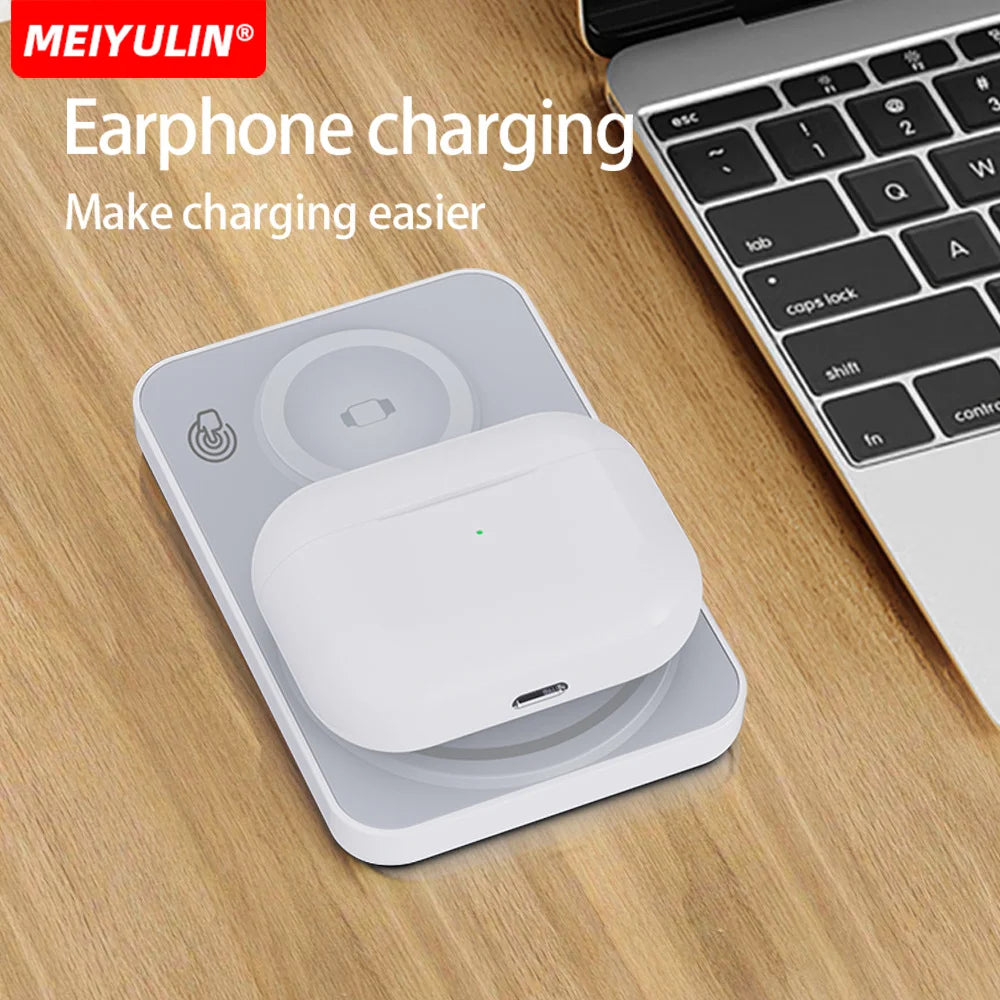 3-in-1 Wireless Magnetic Power Bank