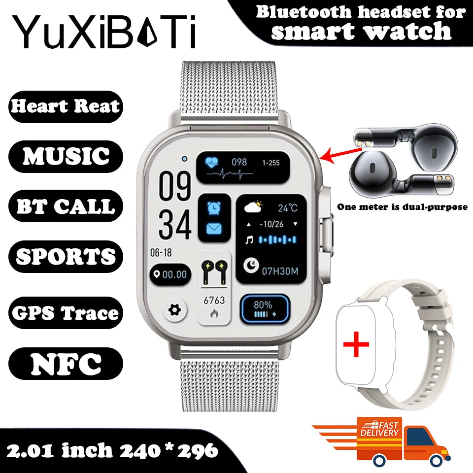 2024 New TWS 2-in-1 Smart Watch