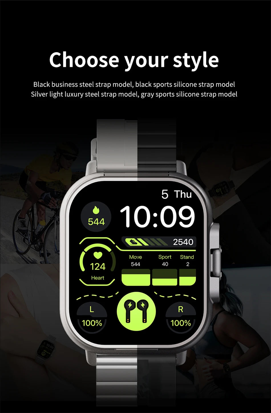 2024 New TWS 2-in-1 Smart Watch