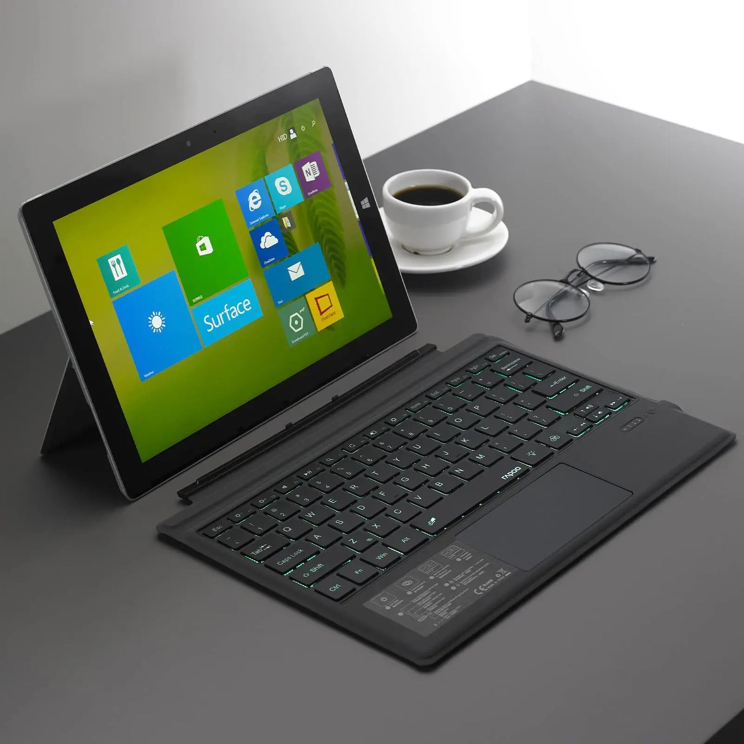 Ultra Slim Wireless Bluetooth Keyboard for Microsoft Surface