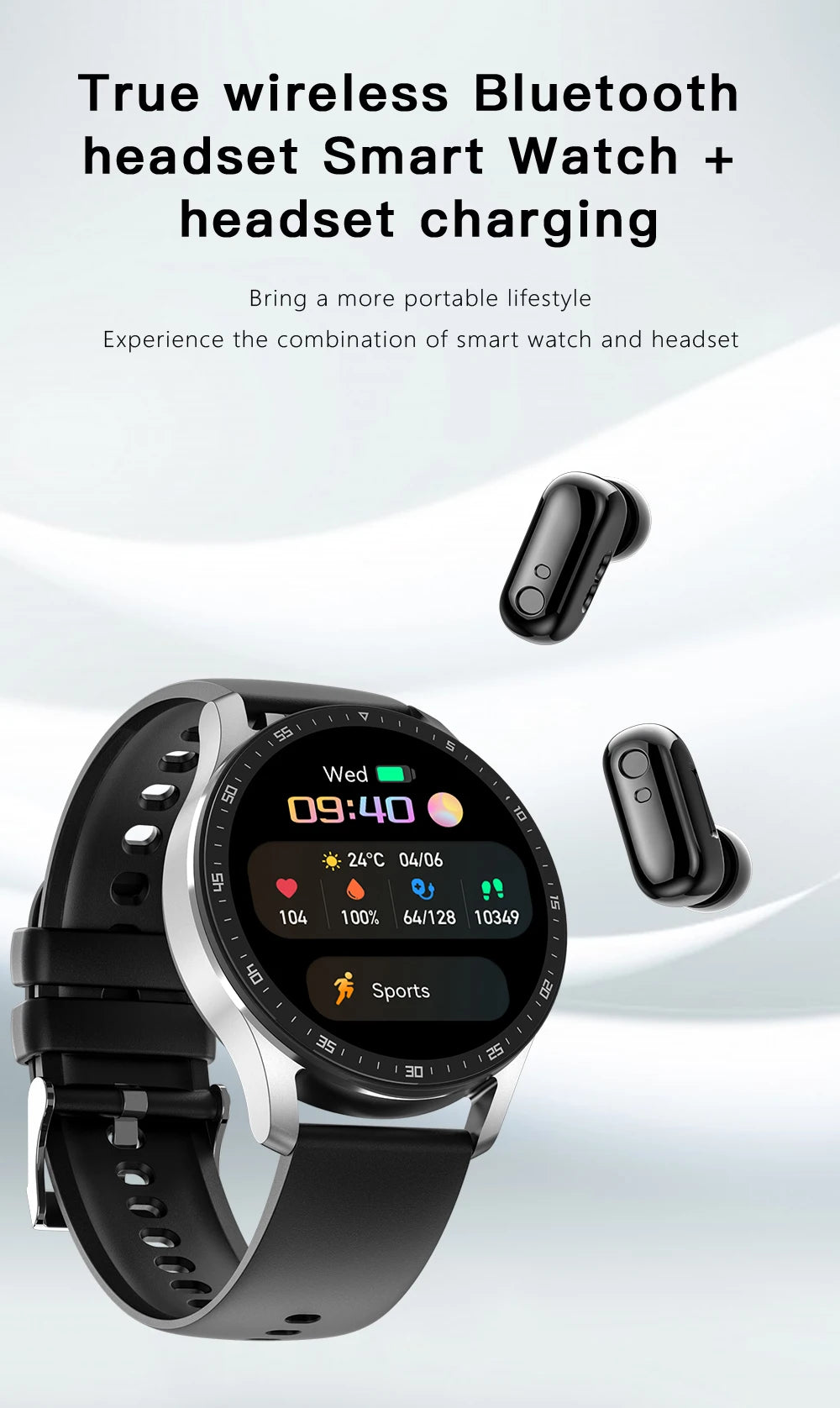 GEJIAN X7 Headset Smart Watch