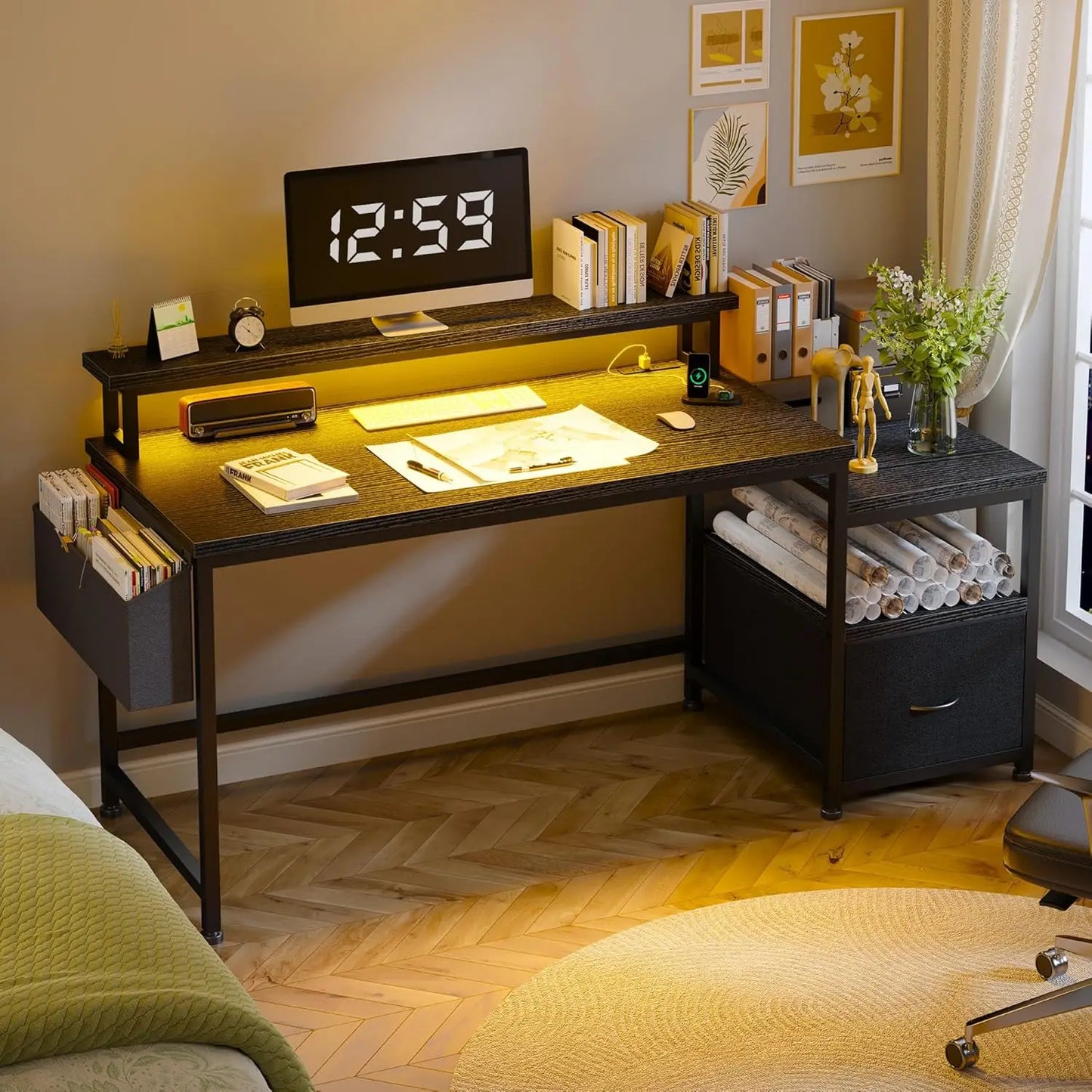 56.5" Computer Desk