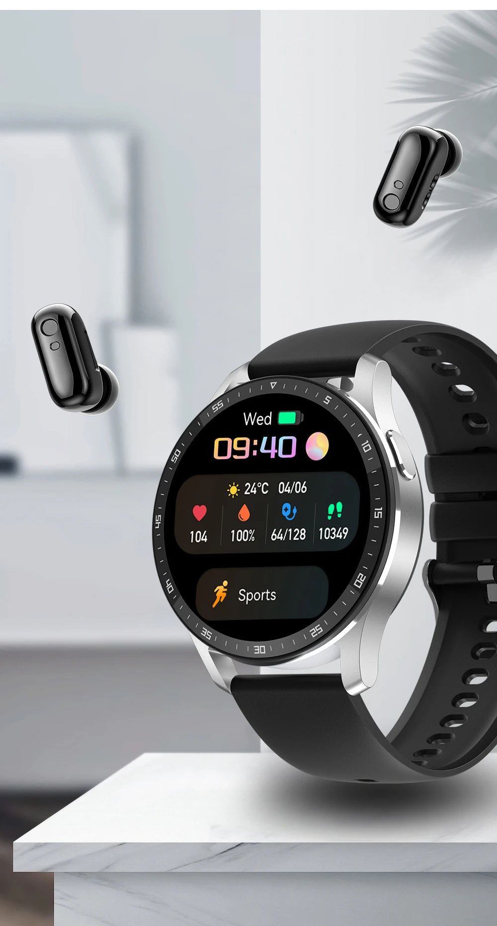 GEJIAN X7 Headset Smart Watch