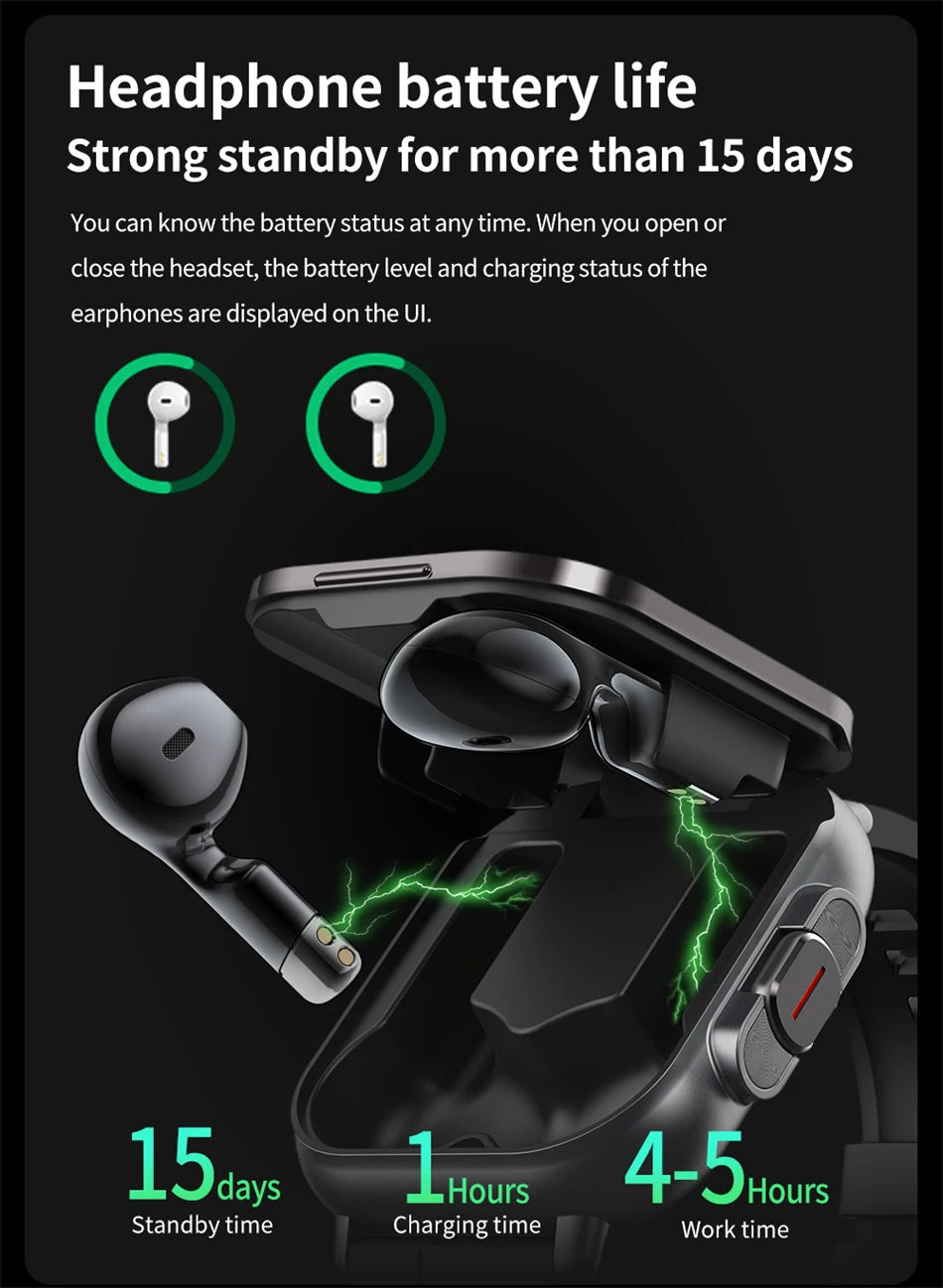 2024 New TWS 2-in-1 Smart Watch