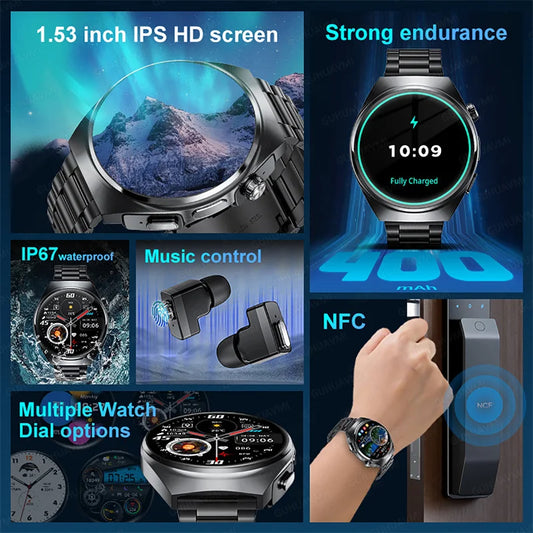 Xiaomi New 2-in-1 Smart Watch with Earbuds