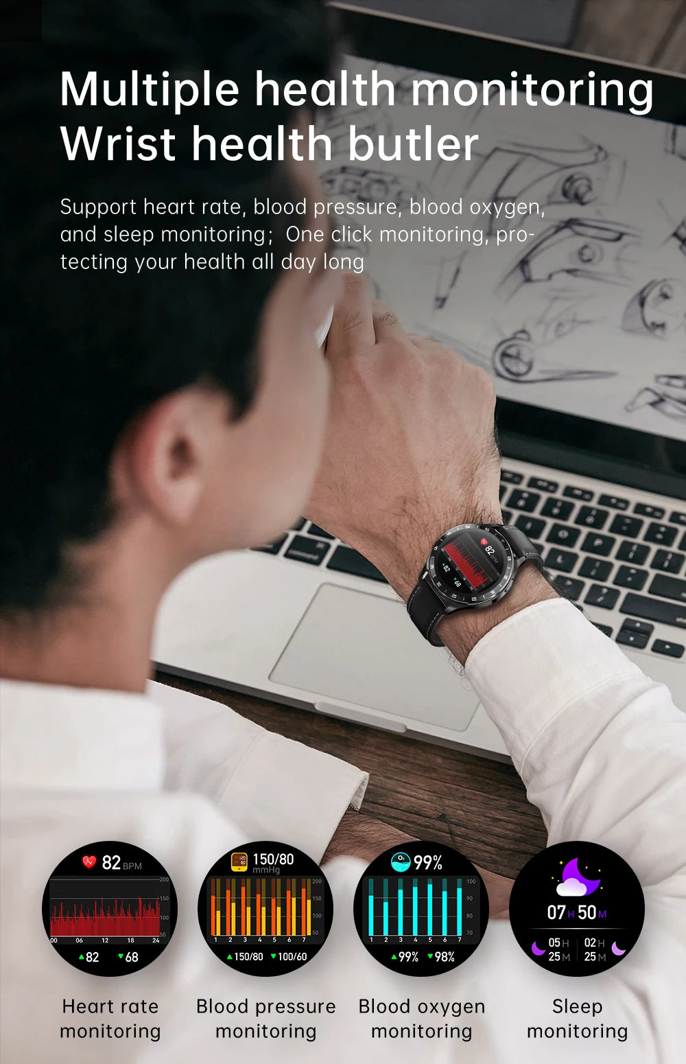 HUAWEI New 2-in-1 Smartwatch with Earbuds