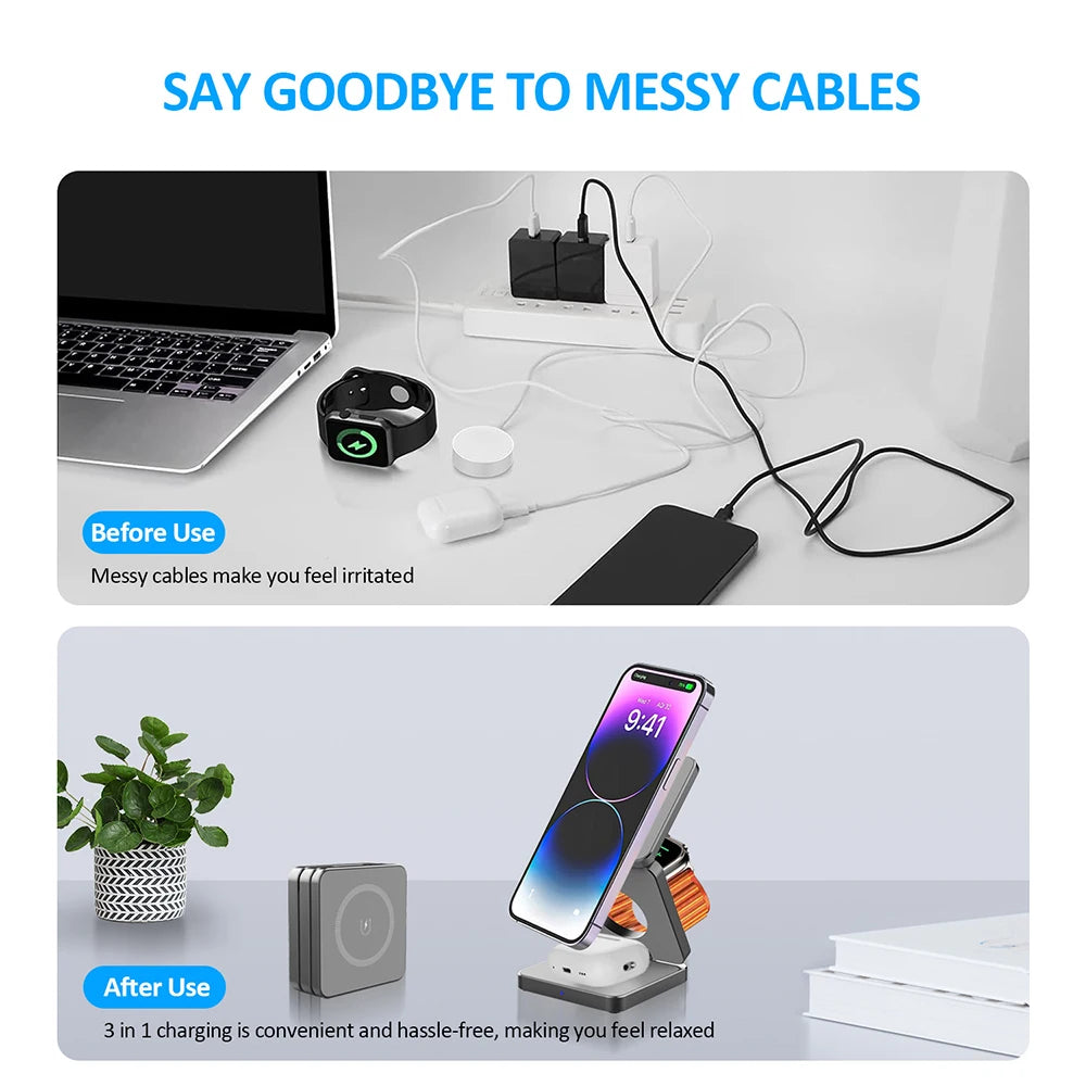 Foldable 3-in-1 Charger