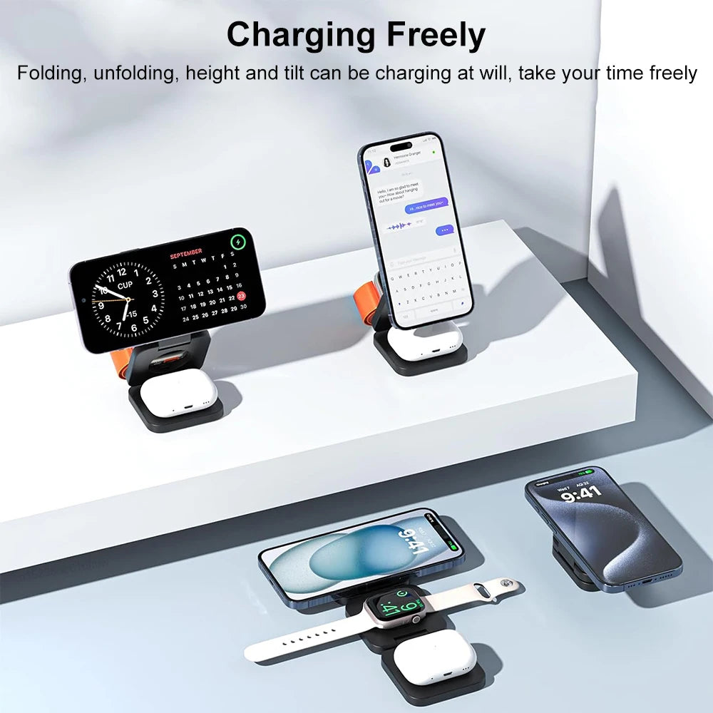 Foldable 3-in-1 Charger