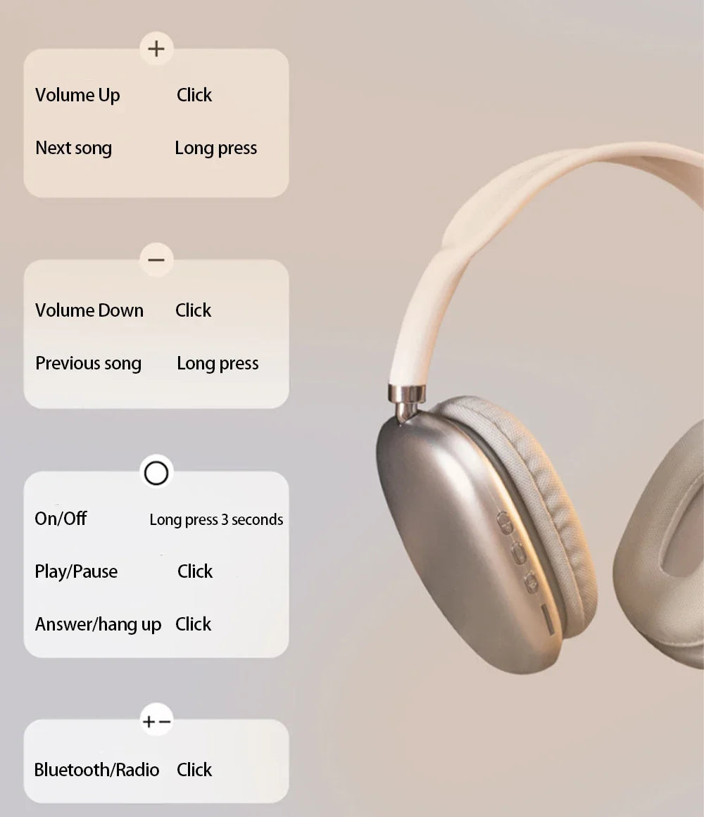 P9 Pro Max Wireless Headphones