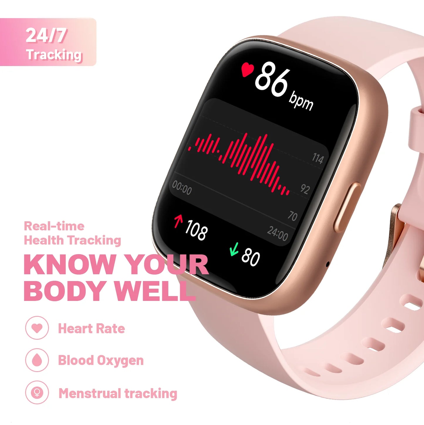 TOOBUR Smart Watch with Alexa Built-In