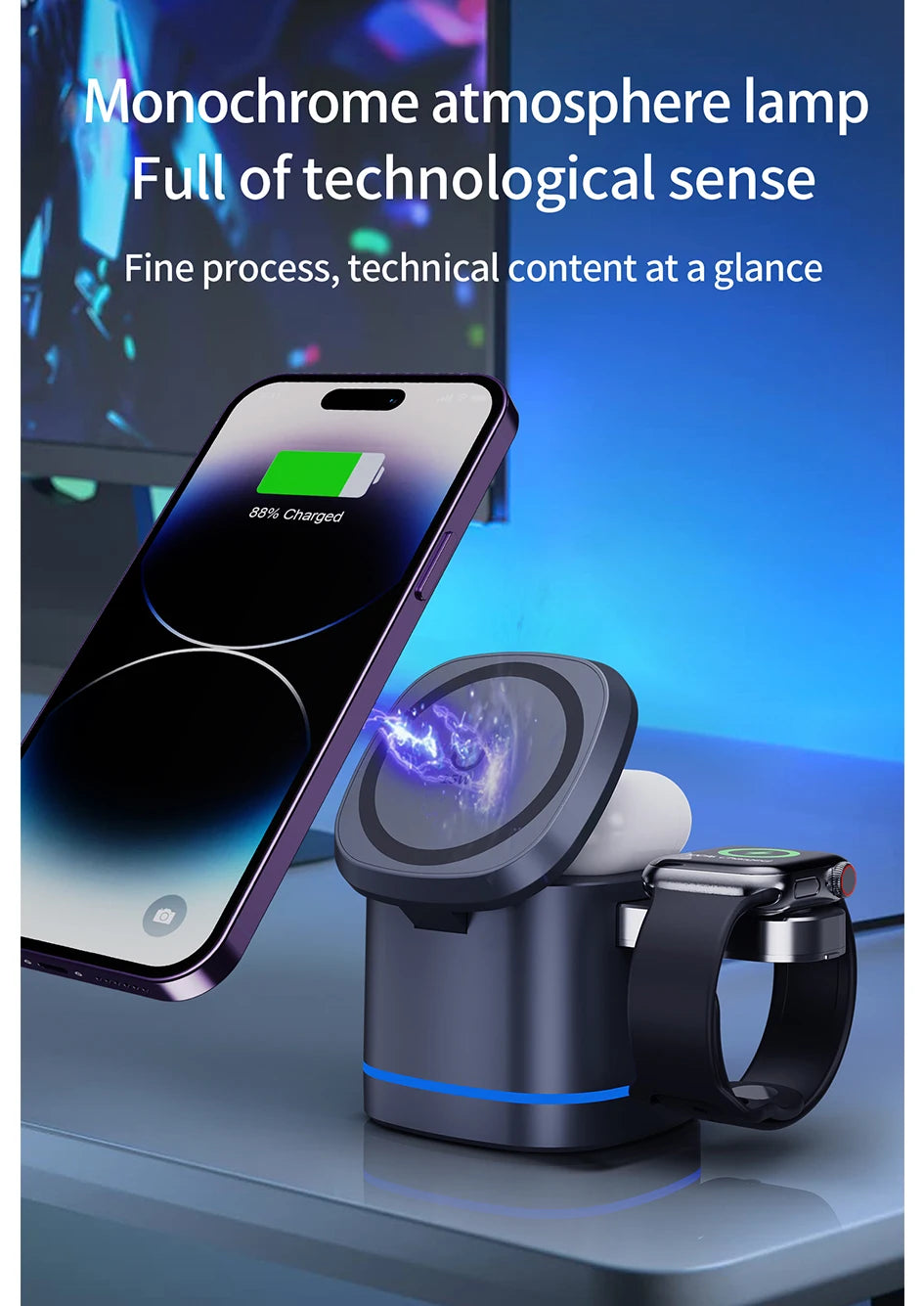 Transparent 3-in-1 Charger