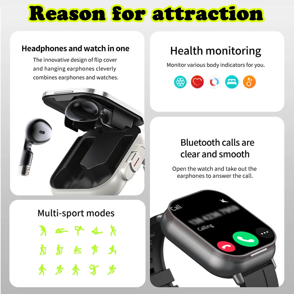 2024 New TWS 2-in-1 Smart Watch