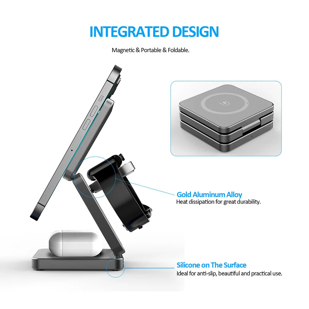 Foldable 3-in-1 Charger